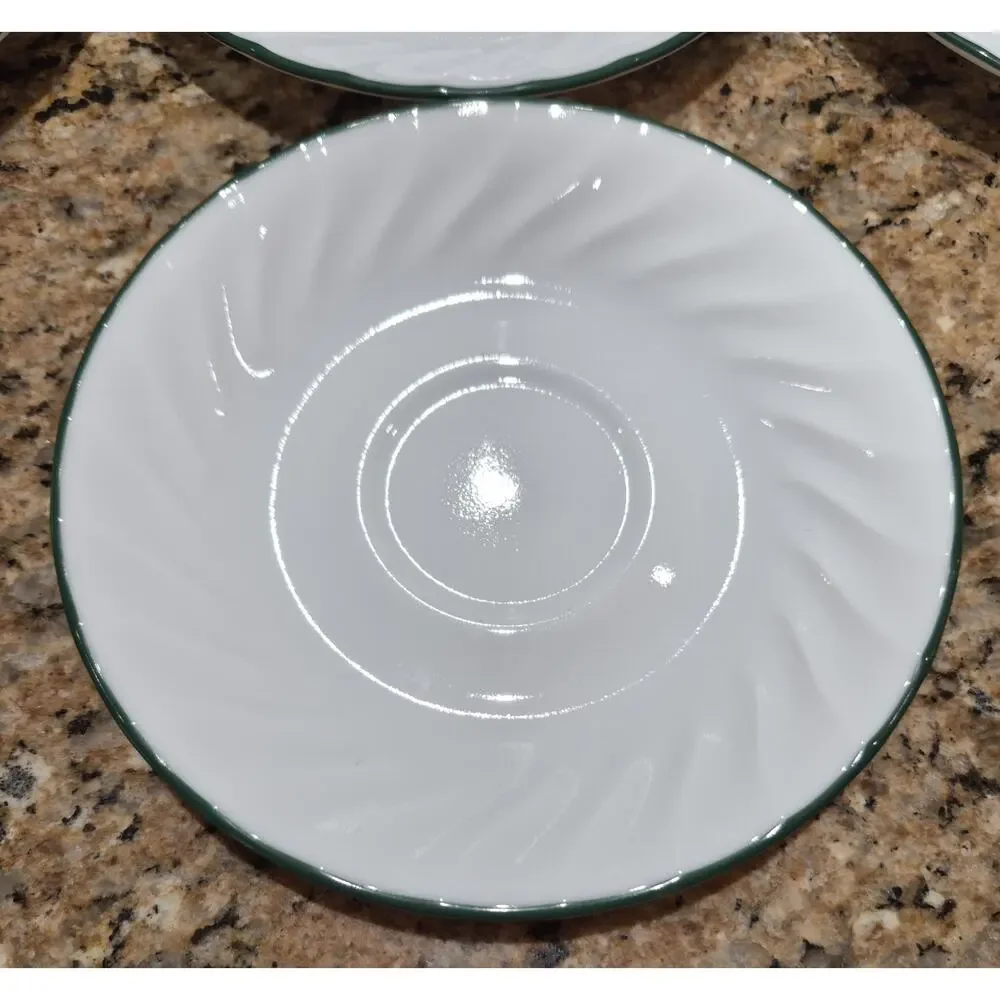 Corelle Callaway Ivy Swirl Saucer Plates 6 1/4